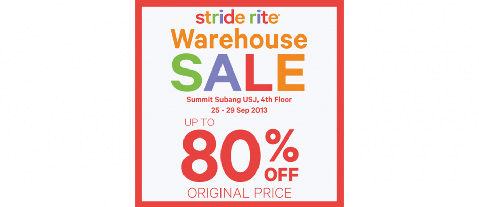Stride Rite’s Warehouse Sale – Summit Subang USJ