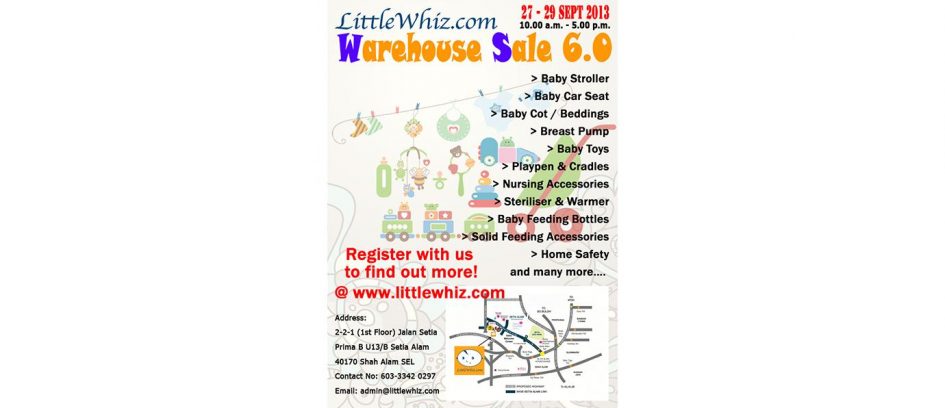 LittleWhiz.com Warehouse Sale – Shah Alam