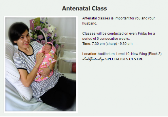 ANTENATAL CLASS – LOH GUAN LYE, PULAU PINANG