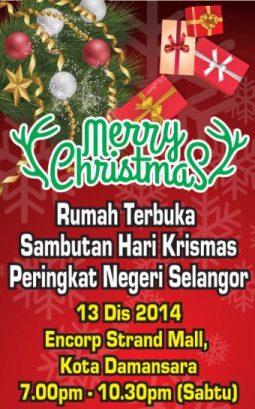 Sambutan Rumah Terbuka Hari Krismas Peringkat Negeri Selangor 2014