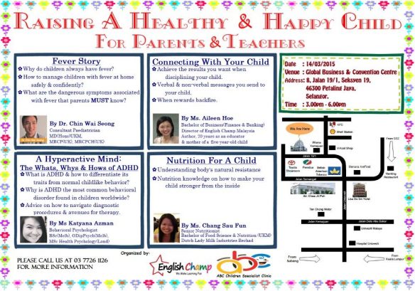 Forum – Raising a Healthy and Happy Child for Parents and Teachers