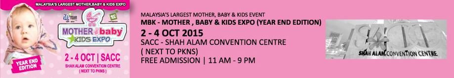 Mother, Baby & Kids Expo 2015 (Year-end Edition) – SACC, Shah Alam