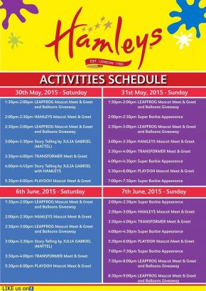 Hamleys School Holiday Roadshow at the Curve