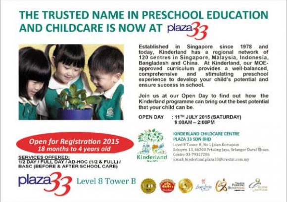 Kinderland Open Day @ Plaza33