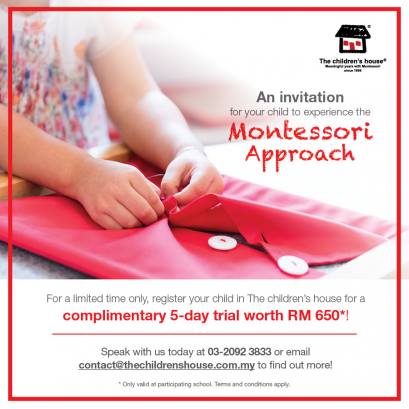 An Invitation for your Child to experience the Montessori Approach