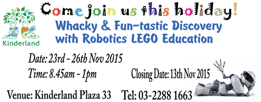 Kinderland Plaza 33 – School Holiday Programme