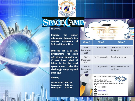 Space Cadets: Space Camp – School Holiday Programme