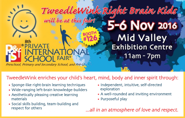 TweedleWink Right Brain Kids @ Private International School Fair, Kuala Lumpur