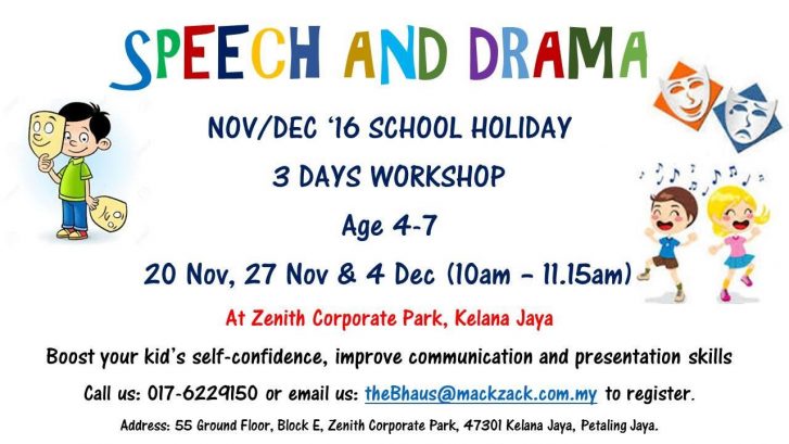Speech and Drama 3 Days Workshop