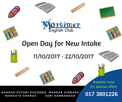 Mortimer English Club Open Day