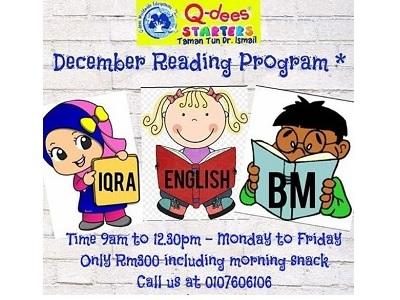 Q-dees TTDI December Reading Program