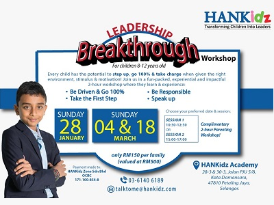 HANKidz Leadership Breakthrough Workshop, Kota Damansara