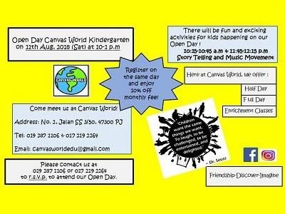 Open Day @ Canvas World, Petaling Jaya