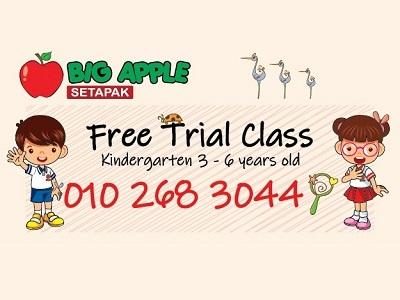 FREE Trial Class @ Tadika Big Apple Setapak