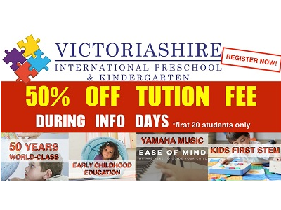50% Off Tuition Fee during Victoriashire Info Days