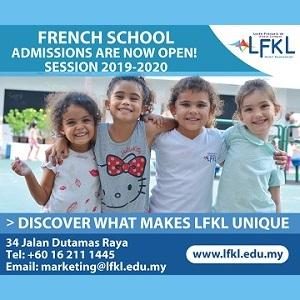 French School of Kuala Lumpur – Session 2019-2020 Admissions Are Now Open!