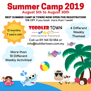 Summer Camp @ Toddler TOWN International Preschool