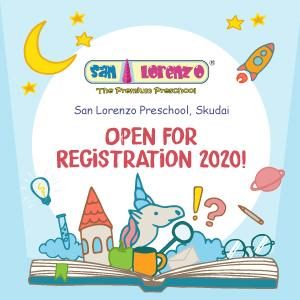 Open For Registration 2020 @ San Lorenzo Preschool Skudai, Johor