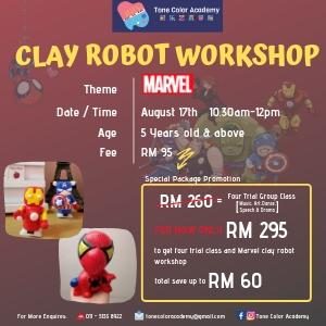 Marvel Clay Robot Workshop @ Tone Color Academy