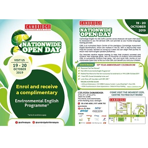 Nationwide Open Day @ Cambridge English For Life (CEFL) – Kota Damansara, Petaling Jaya
