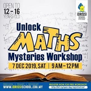 Unlock Maths Mysteries Workshop @ IDRISSI International School