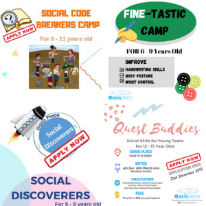 Camps @ Oasis Place (4 Jan – 10 Dec 2020)