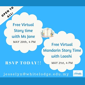 FREE Virtual Story Time @ White Lodge International Preschool and Nursery