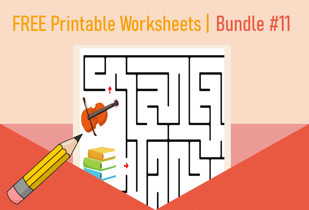 FREE Printable Worksheets for Kids | Bundle #11
