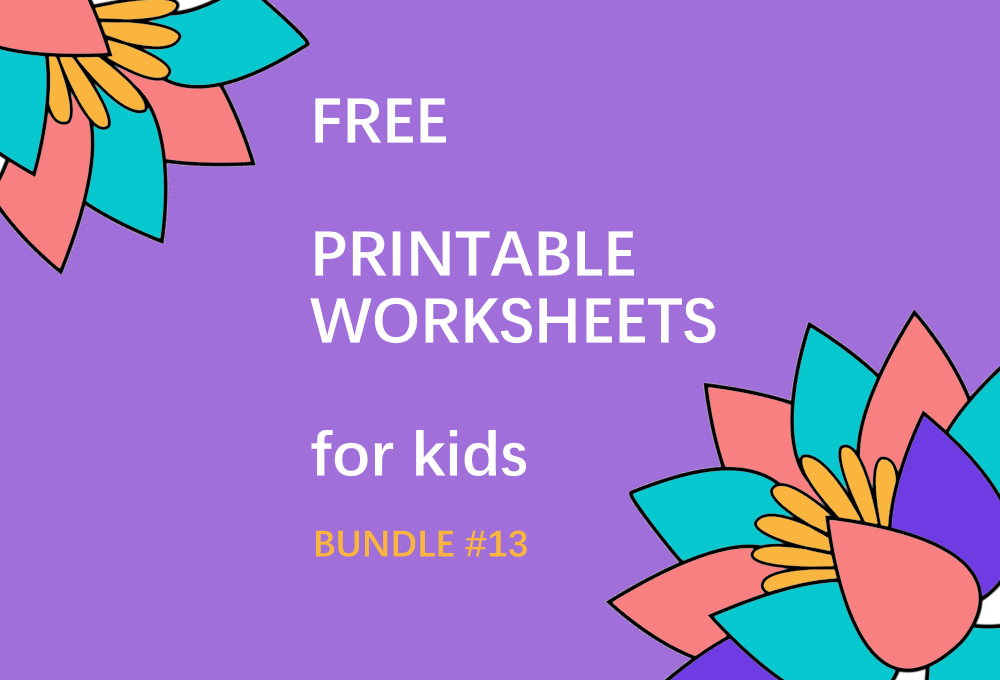 FREE Printable Worksheets for Kids | Bundle #13