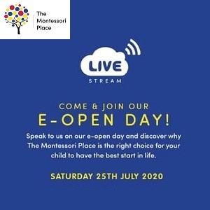 Come & join us at our E-Open Day! REGISTER TODAY @ The Montessori Place