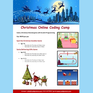 Christmas Online Coding Camp @ CodeJuniors