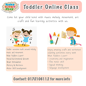 Toddler Online Class @ Babytots@Play, Bandar Botanic
