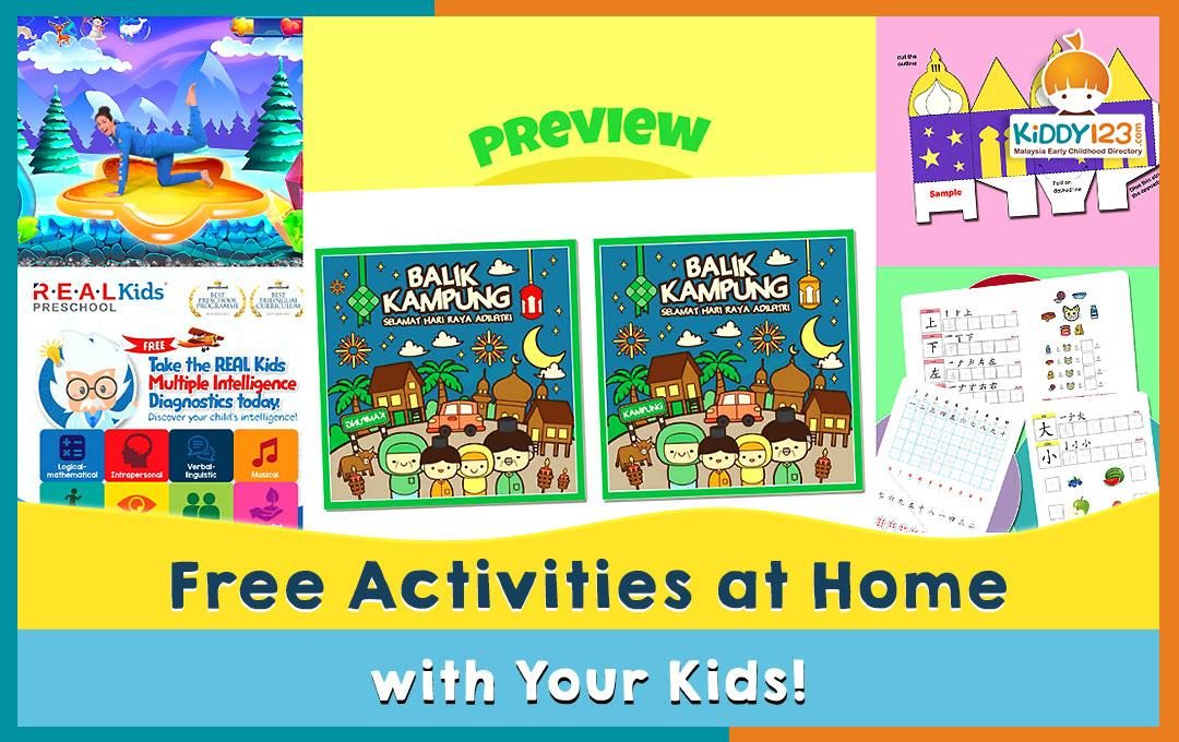 Free Activities at Home with Your Kids!