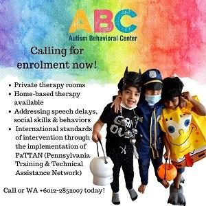 Calling for July & August 2021 Enrollment! @ Autism Behavioral Center (ABC), Bangsar, Kuala Lumpur