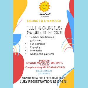 Online Program (5 & 6 years old) @ SunnySeeds Academy