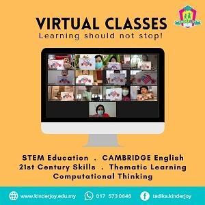 Virtual Classes (Age 3 to 6) – Interactive Real-Time Learning @ Tadika KinderJoy, Ipoh