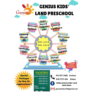 Open Day 2021 @ Tadika Genius Kids’ Land, Setia Alam