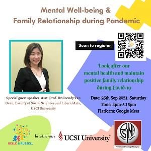 Webinar Mental Well-Being and Family Relationship during Pandemic @ Belle & Russell Kindergarten