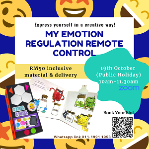 My Emotion Regulation Remote Control Artsy Crafty @ Brainbow Kids, Subang Jaya