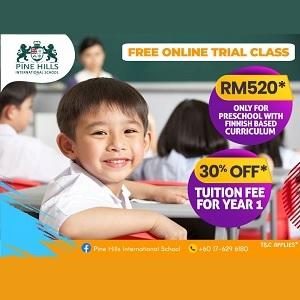 RM 520 only for Finnish Based Curriculum @ Pine Hills International School!