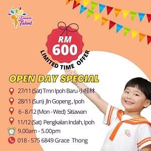 Enjoy Exciting Open Day Promotion @ Smart Talent Ipoh & Sitiawan!