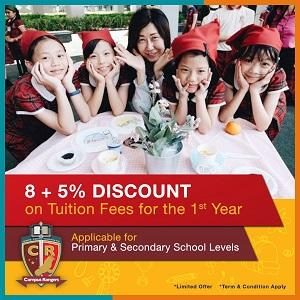 8 + 5% Tuition Fees Discount @ Campus Rangers International School, 9Seputeh, Old Klang Road