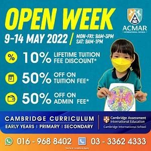 Open Week @ Acmar International & Private School, Klang