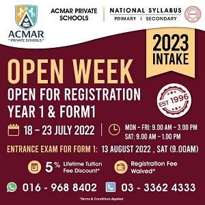 Open Week @ Acmar International & Private School, Klang
