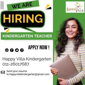 Preschool Teacher @ Happy Villa Kindergarten, Taman Bukit Indah, Johor Bahru