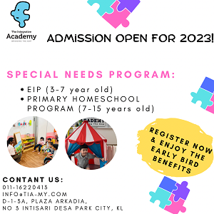 Admission for 2023 @ The Integrative Academy, Plaza Arkadia