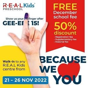 FREE Dec School Fee @ R.E.A.L Kids