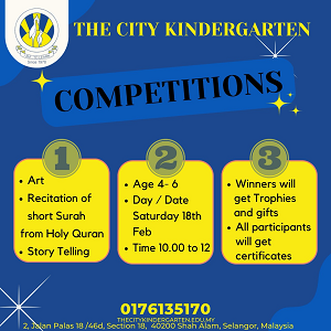 TCK Challenges @ The City Kindergarten, Shah Alam