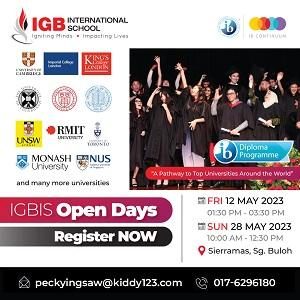 Open Day @ IGB International School, Sungai Buloh