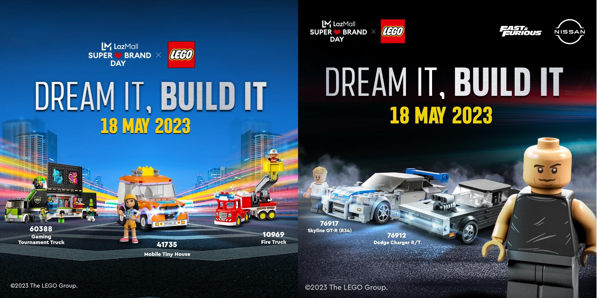 Dream Up Your Perfect Vehicle Build with The LEGO Group this LazMall Super Brand Day!